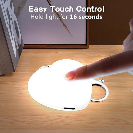 Heart-Shaped Automatic LED Purse Light Keychain