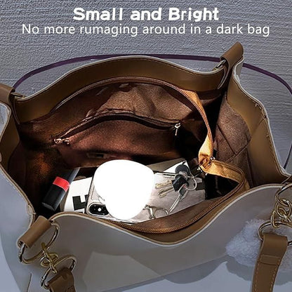 Heart-Shaped Automatic LED Purse Light Keychain